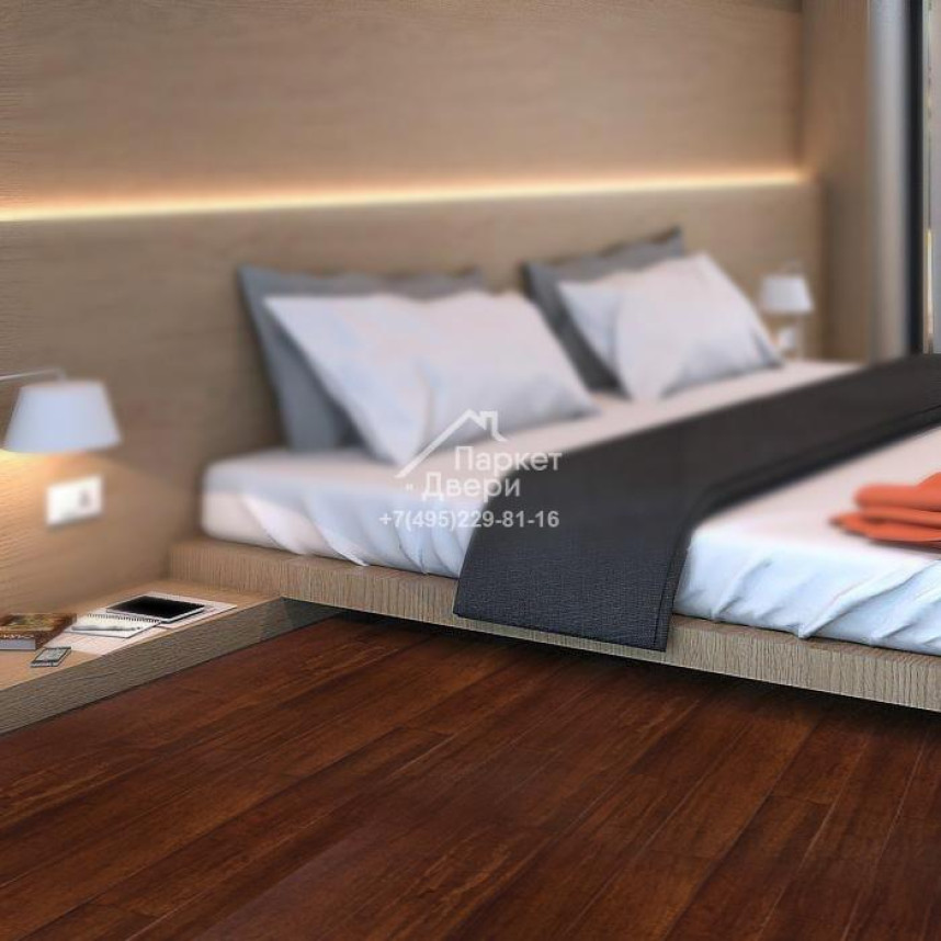 Массивный паркет из бамбука Jackson Flooring Hi-Tech 14 мм Темный Ром JF 0004 915х127х14 мм-1