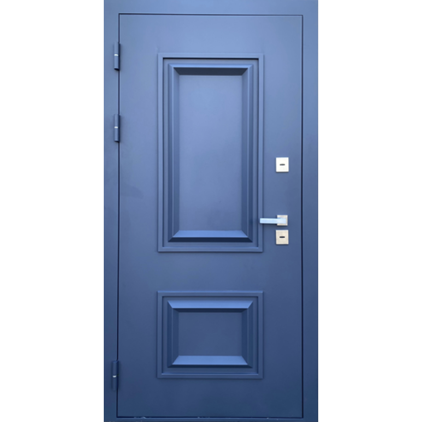 Дверь входная MXDoors ТЕРМО ТИТУЛ ТТ  муар серый RAL 7024-1