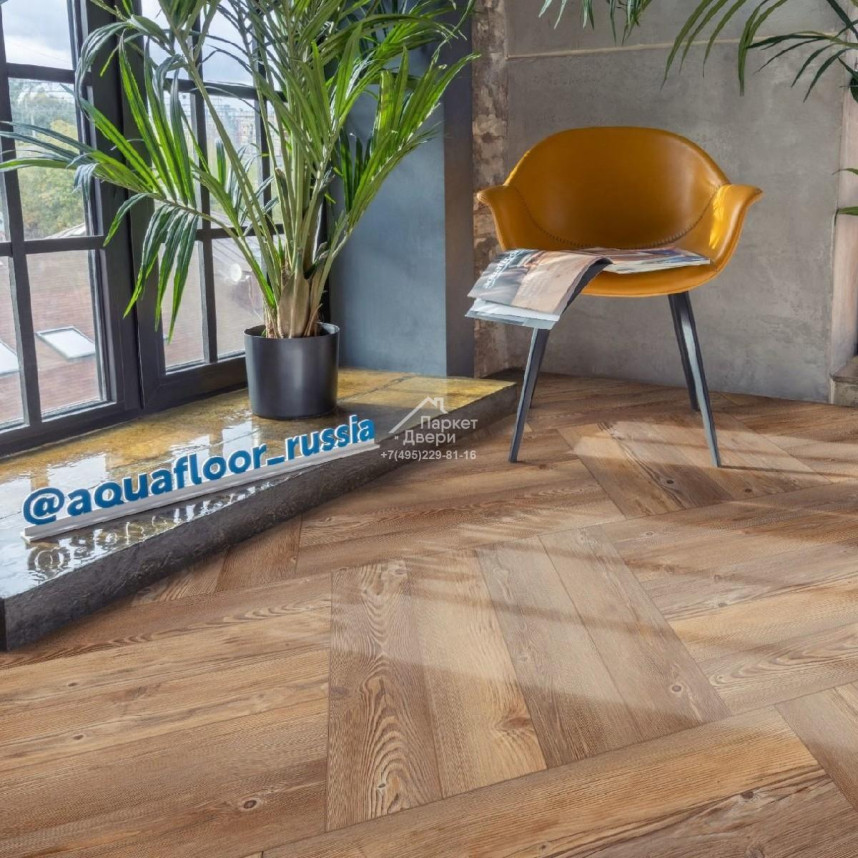 Виниловый пол Aquafloor Parquet Glue AF2509PG 610x122x2,5-2