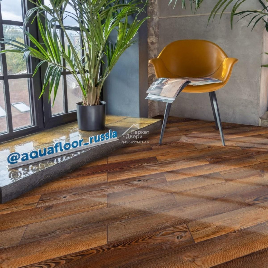 Виниловый пол Aquafloor Parquet Glue AF2510PG 610x122x2,5-2