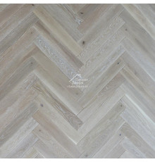 Паркетная доска Polarwood Herringbone Английская елка Дуб Аляска/ Oak Alaska HB 600x100x14