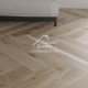 Паркетная доска Polarwood Herringbone Английская елка Дуб Антарктика / Oak Antarctica 600x100x14