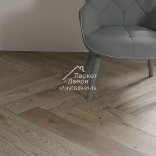 Паркетная доска Polarwood Herringbone Английская елка Дуб Baltic 600x100x14