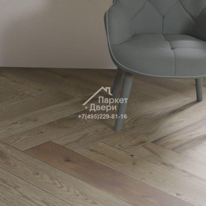 Паркетная доска Polarwood Herringbone Английская елка Дуб Baltic 600x100x14-1