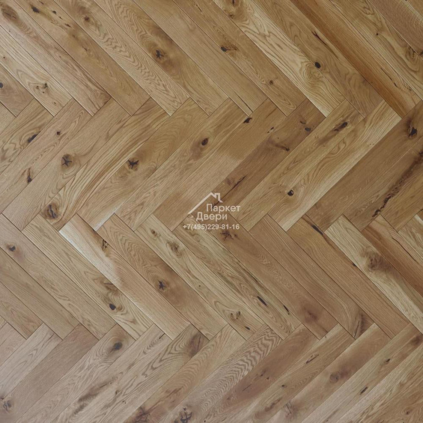 Паркетная доска Polarwood Herringbone Английская елка Дуб Latin 600x100x14-1