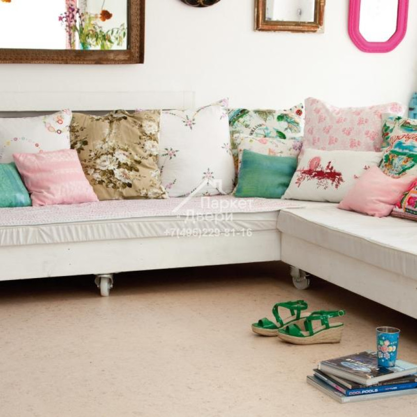 Пробковый пол Granorte Naturals Champagner white 910x300x10,5-1