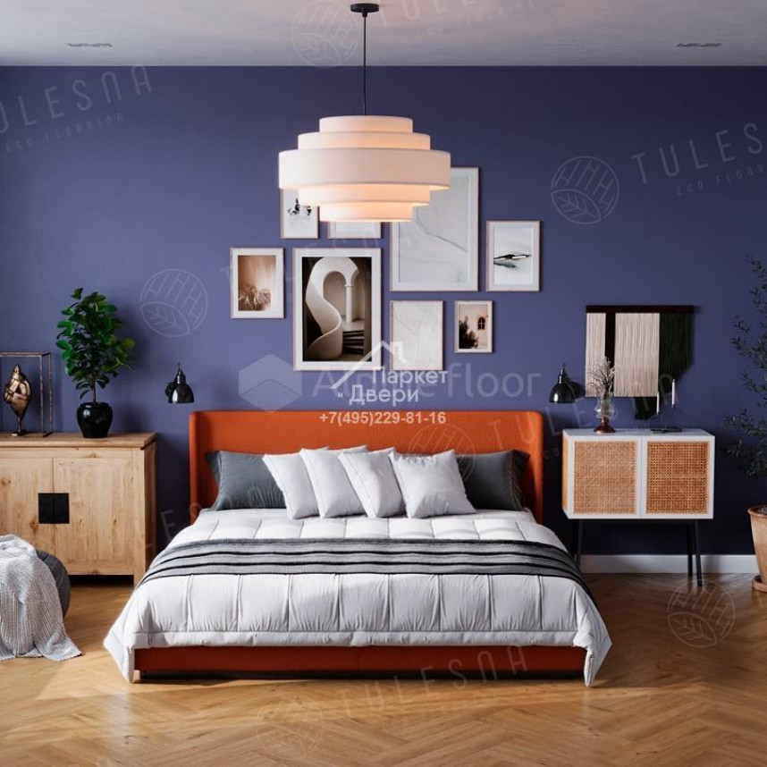 Виниловый пол Tulesna Art Parquet Tesoro 1005-01 600х125х4мм-2