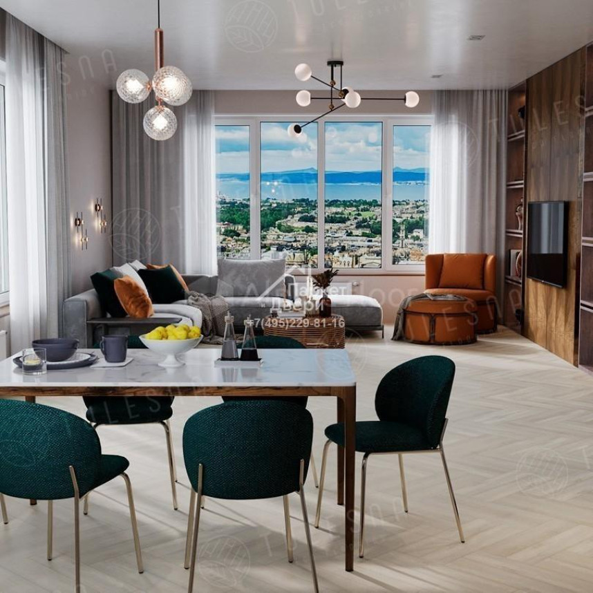 Виниловый пол Tulesna Art Parquet Radiante 1005-04 600х125х4мм-1