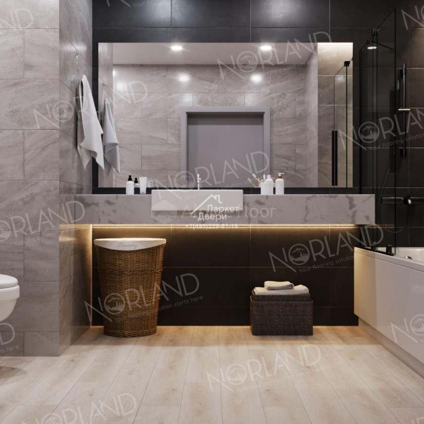 Виниловый пол Norland Sigrid Freya 1001-11 1220×183×3,5мм-2