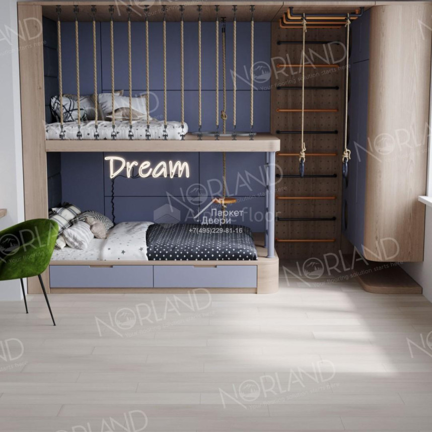 Виниловый пол Norland Sigrid Alva 1001-12 1220×183×3,5мм-2