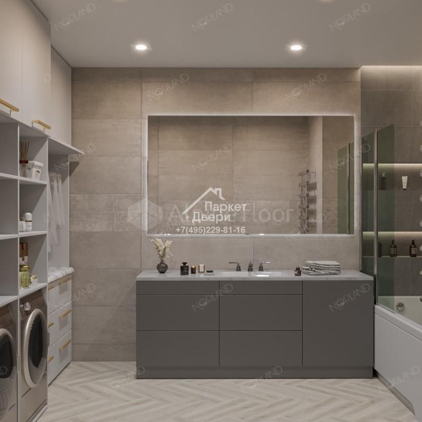 Виниловый пол Norland Lagom Parquet Vakker 1033-01 600х125х3.5мм-2