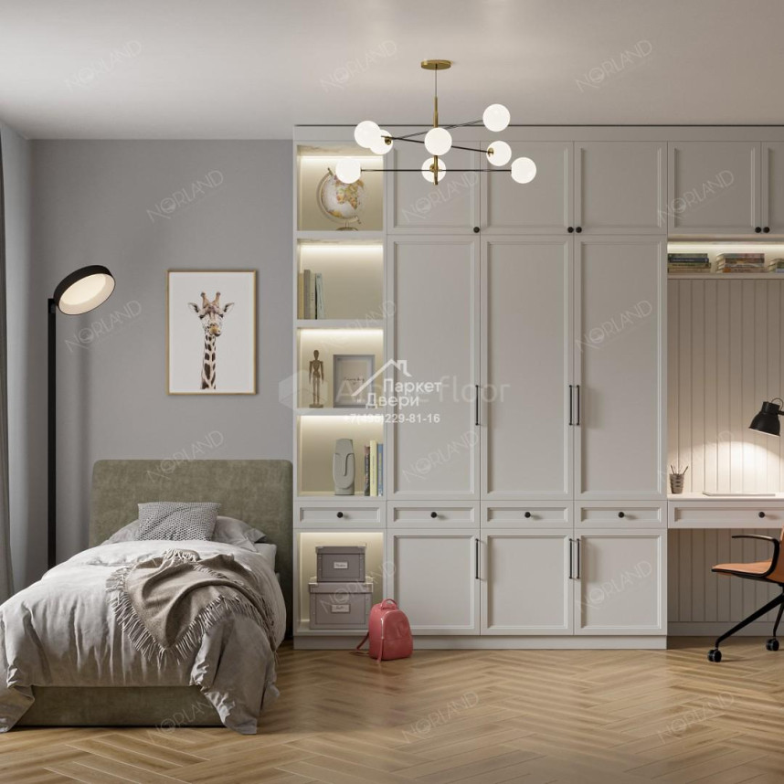 Виниловый пол Norland Lagom Parquet Varig 1033-07 600х125х3.5мм-2