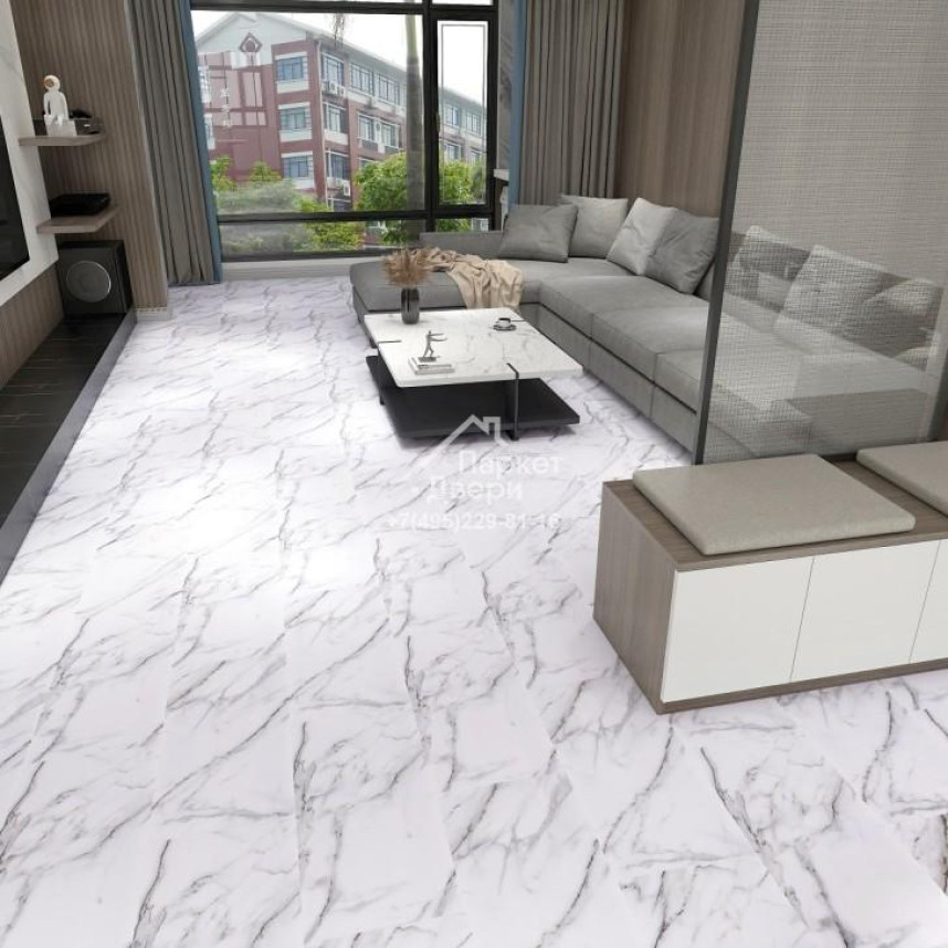 Виниловый пол Aquamax Integra 35002 Stone Лацио 610x305x4мм-1