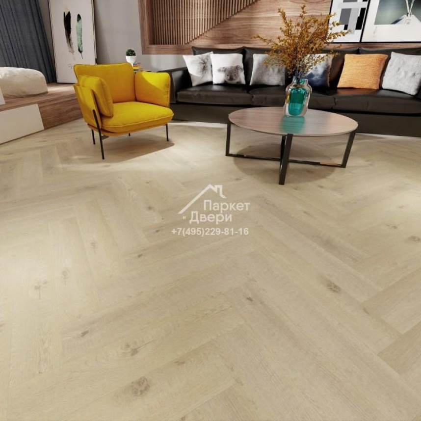 Виниловый пол Aquamax Integra 35005  Шамбор 640x128x4мм-1