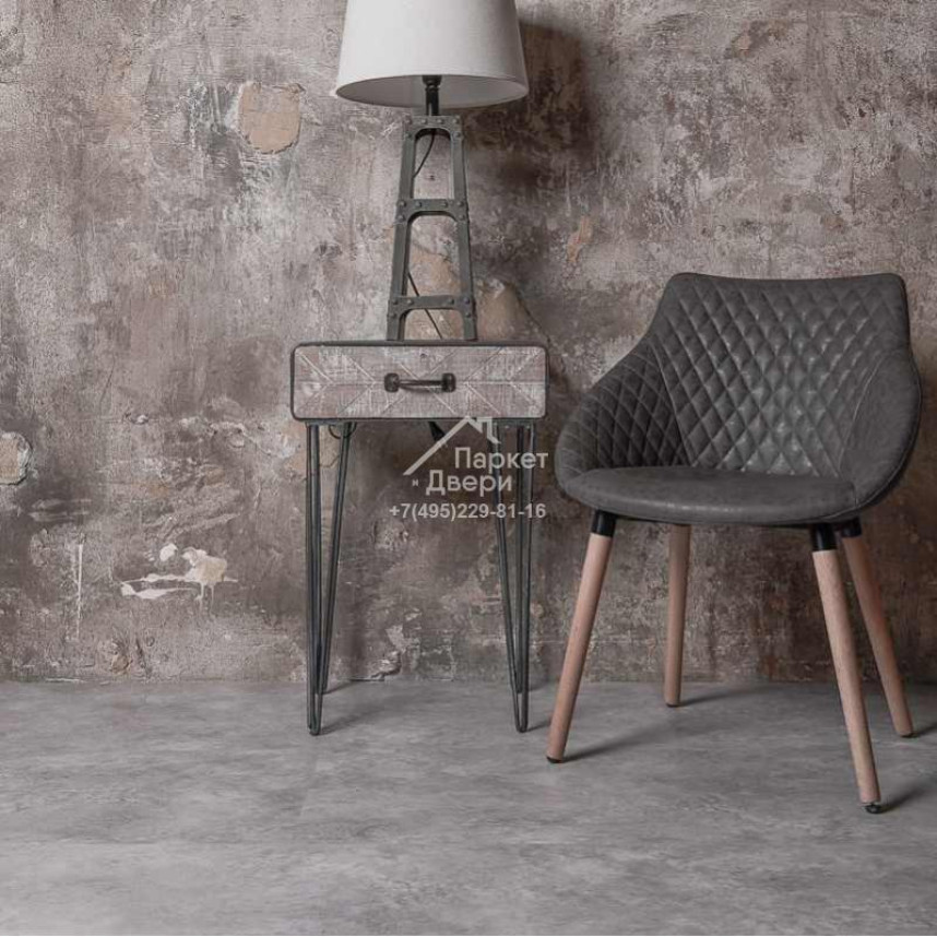 Виниловый пол VINILAM CERAMO STONE GLUE 2,5 мм LVT Бетон 61606 950х480х2,5-1