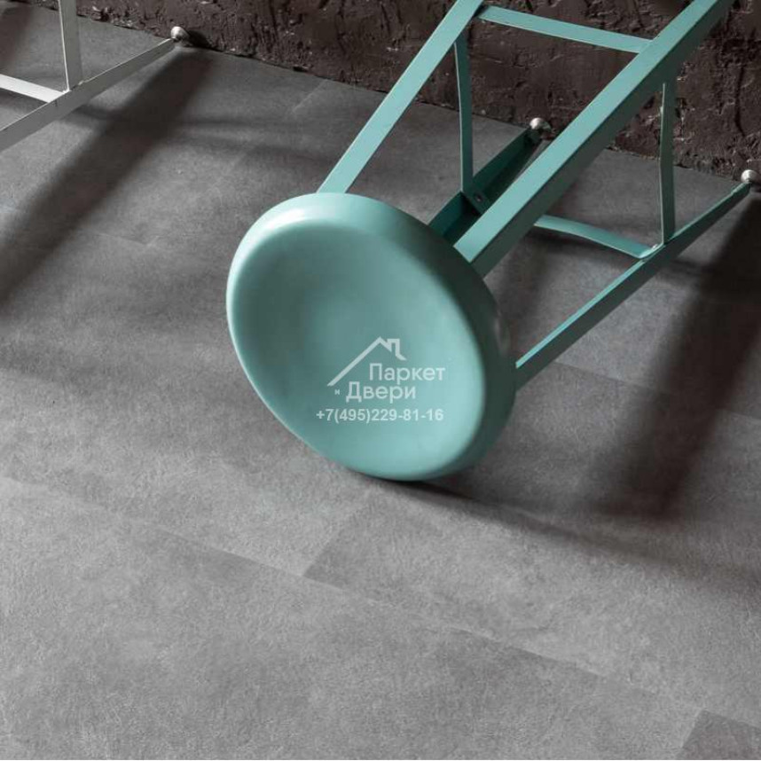 Виниловый пол VINILAM CERAMO STONE GLUE 2,5 мм LVT Цемент 61609 950х480х2,5-1