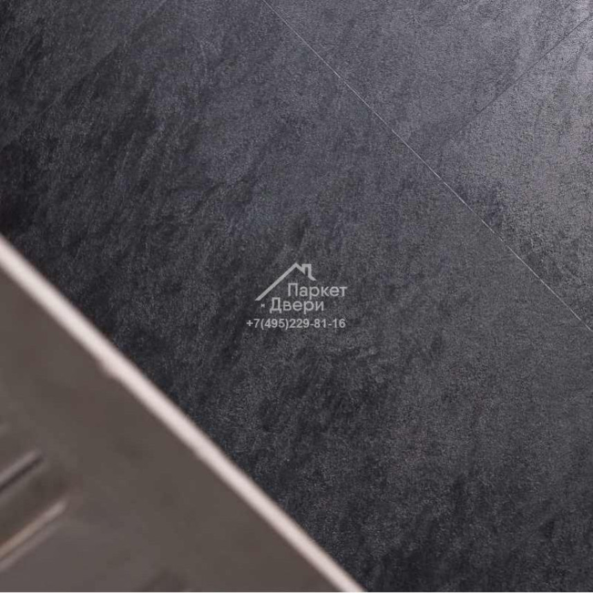 Виниловый пол VINILAM CERAMO STONE GLUE 2,5 мм LVT Сланцевый Чёрный 61607 950х480х2,5-3