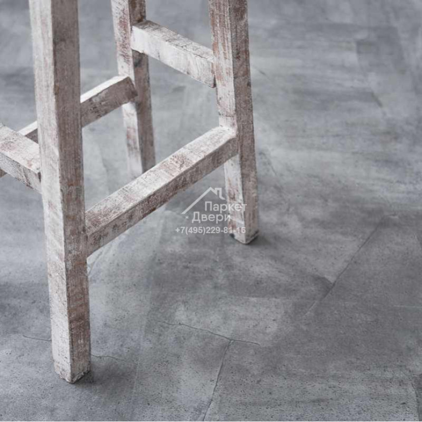 Виниловый пол VINILAM CERAMO STONE GLUE 2,5 мм LVT Серый Бетон 61602 950х480х2,5-4