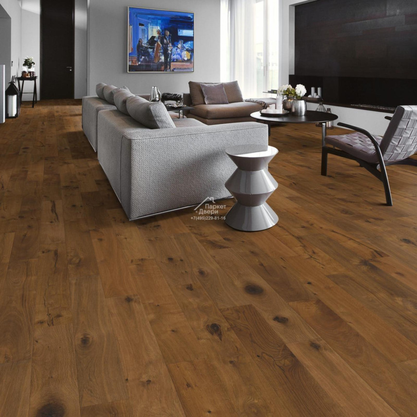 Паркетная доска Kahrs Spirit Антик Дуб Кратер CRATER 1830x125x10-2