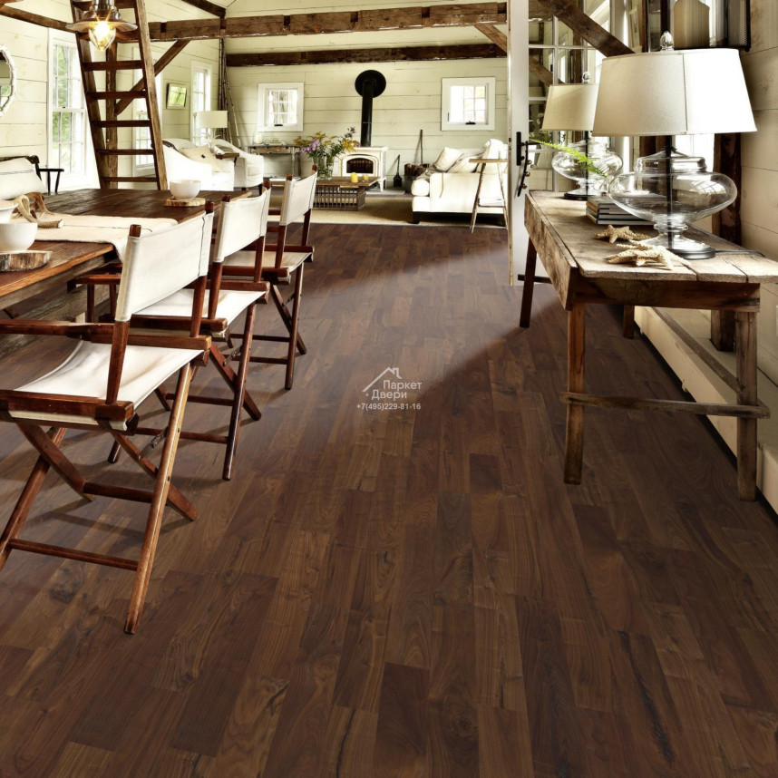 Паркетная доска Kahrs Spirit Антик Орех Грув GROOVE 1830x125x10-4