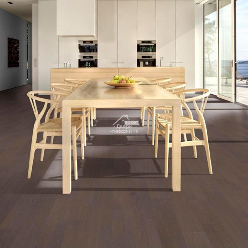 Паркетная доска Kahrs Life 1s Дуб Faded Black 1225x118x7-5