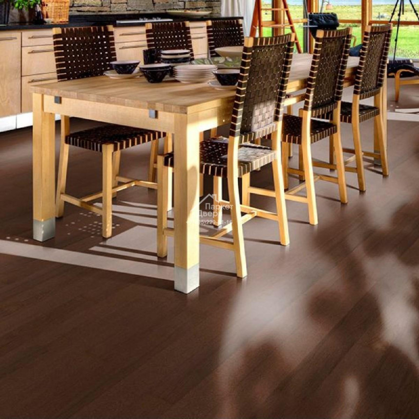 Паркетная доска Kahrs Life 1s Дуб Cocoa Bean 1225x118x7-1