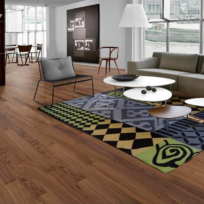 Паркетная доска Kahrs Life 1s Орех Pure Walnut 1225x118x7-1