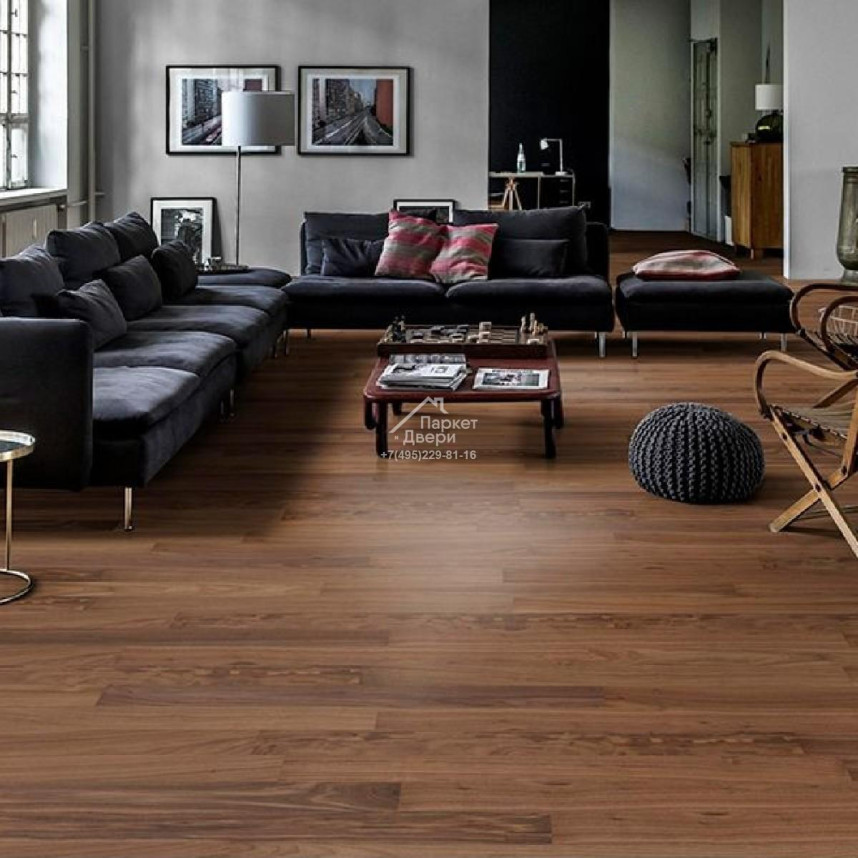 Паркетная доска Kahrs Life 1s Орех Pure Walnut 1225x118x7-2