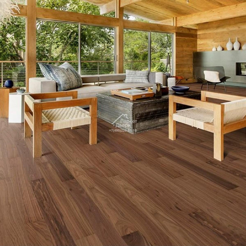 Паркетная доска Kahrs Life 1s Орех Pure Walnut 1225x118x7-3