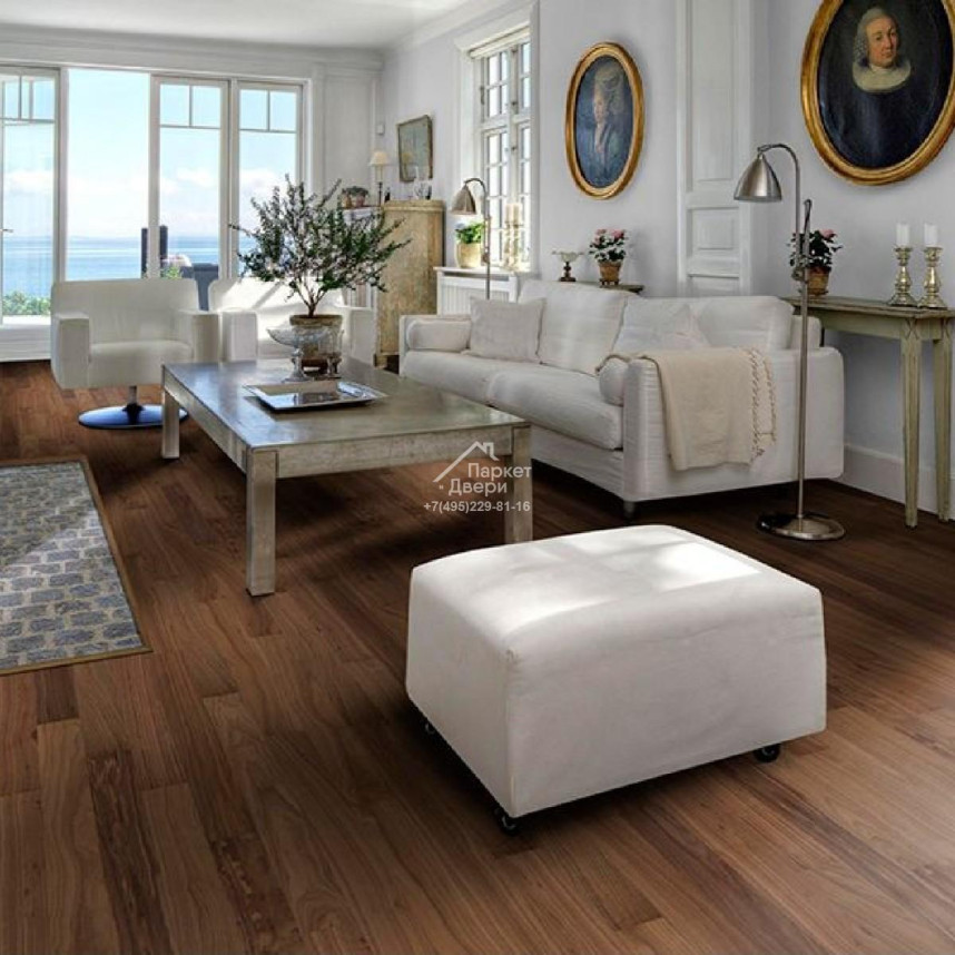 Паркетная доска Kahrs Life 1s Орех Pure Walnut 1225x118x7-4