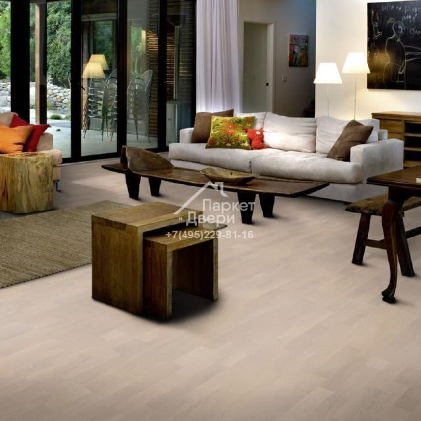 Паркетная доска Kahrs GROUND Oak Chalk 2266x188x13-1
