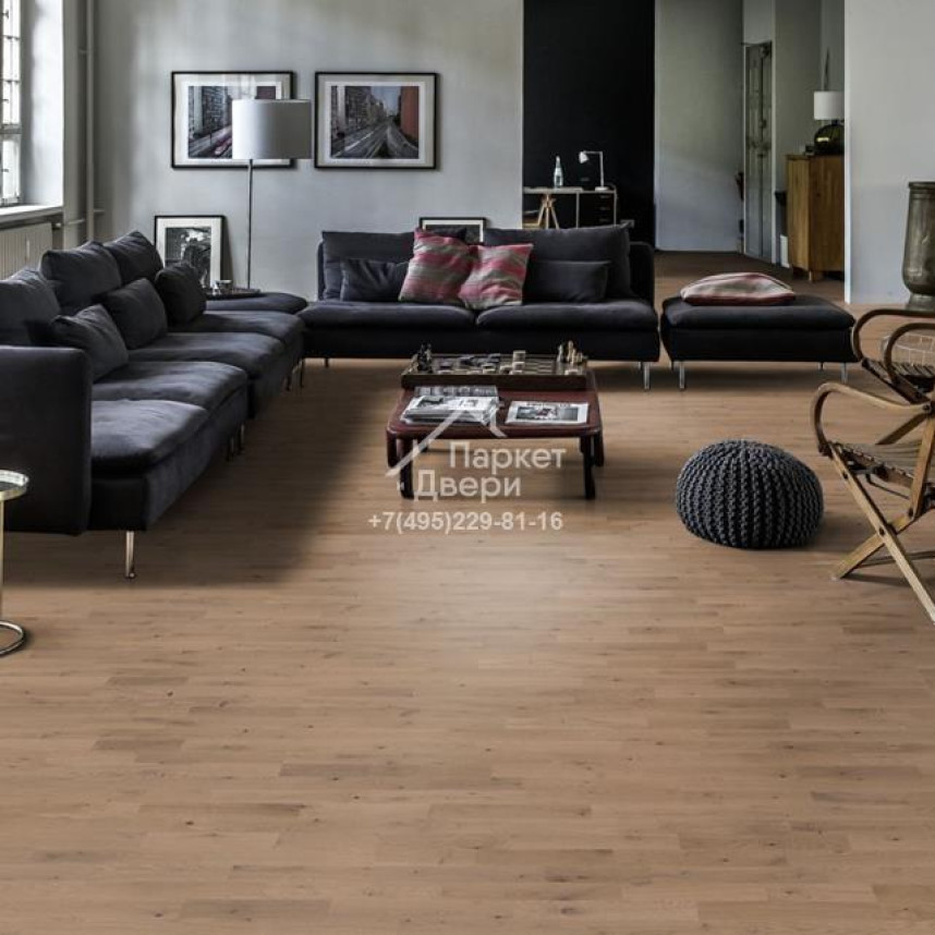 Паркетная доска Kahrs BEYOND RETRO  3s Oak Frozen Hazelnut Plank 2421x200x15-2