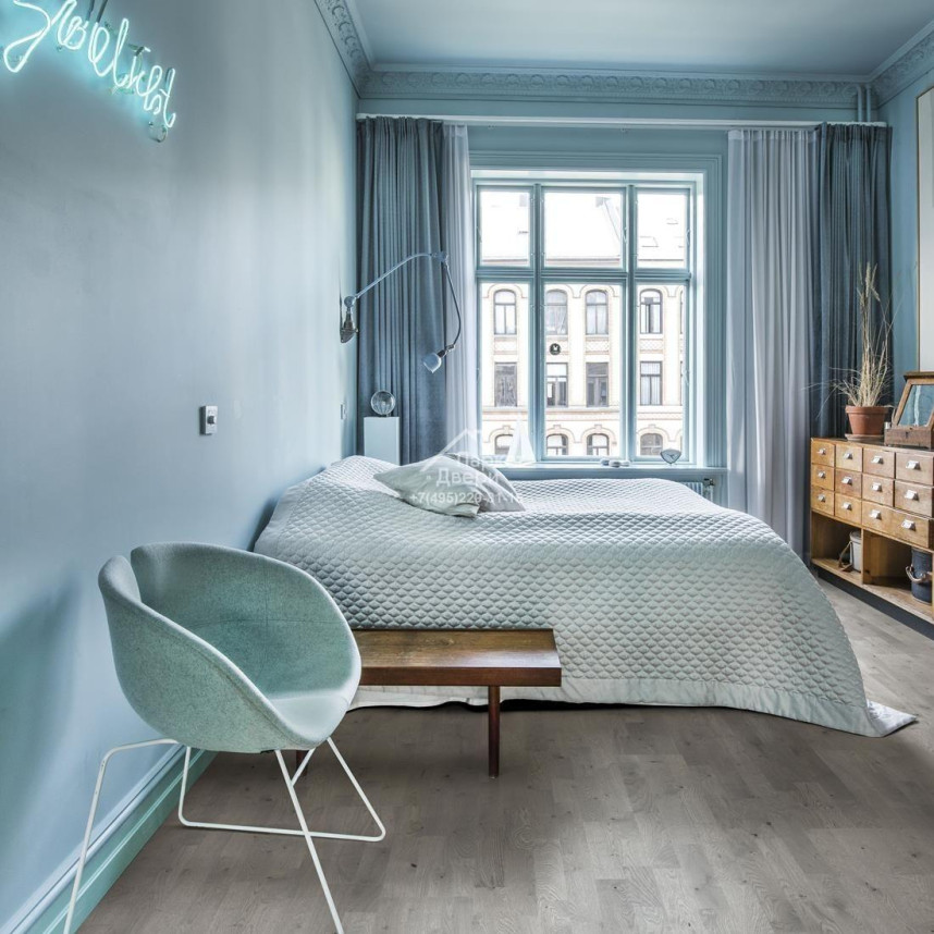 Паркетная доска Kahrs BEYOND RETRO  3s Oak Pearl Grey Plank 2421x200x15-1