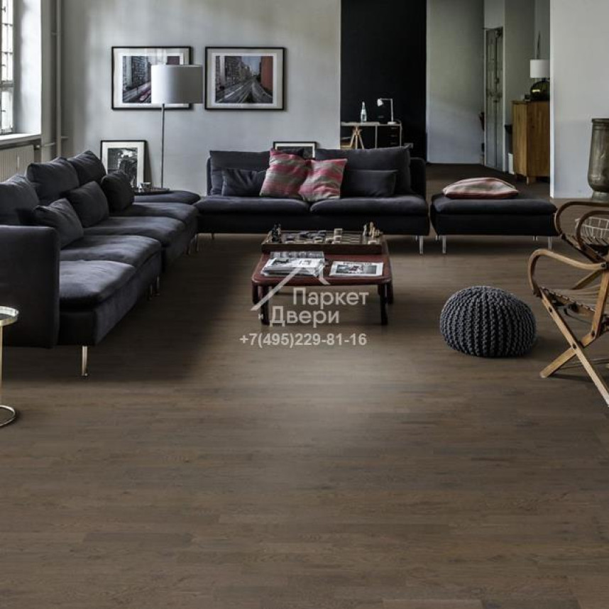 Паркетная доска Kahrs BEYOND RETRO  3s Oak Charcoal Light Plank 2421x200x15-2