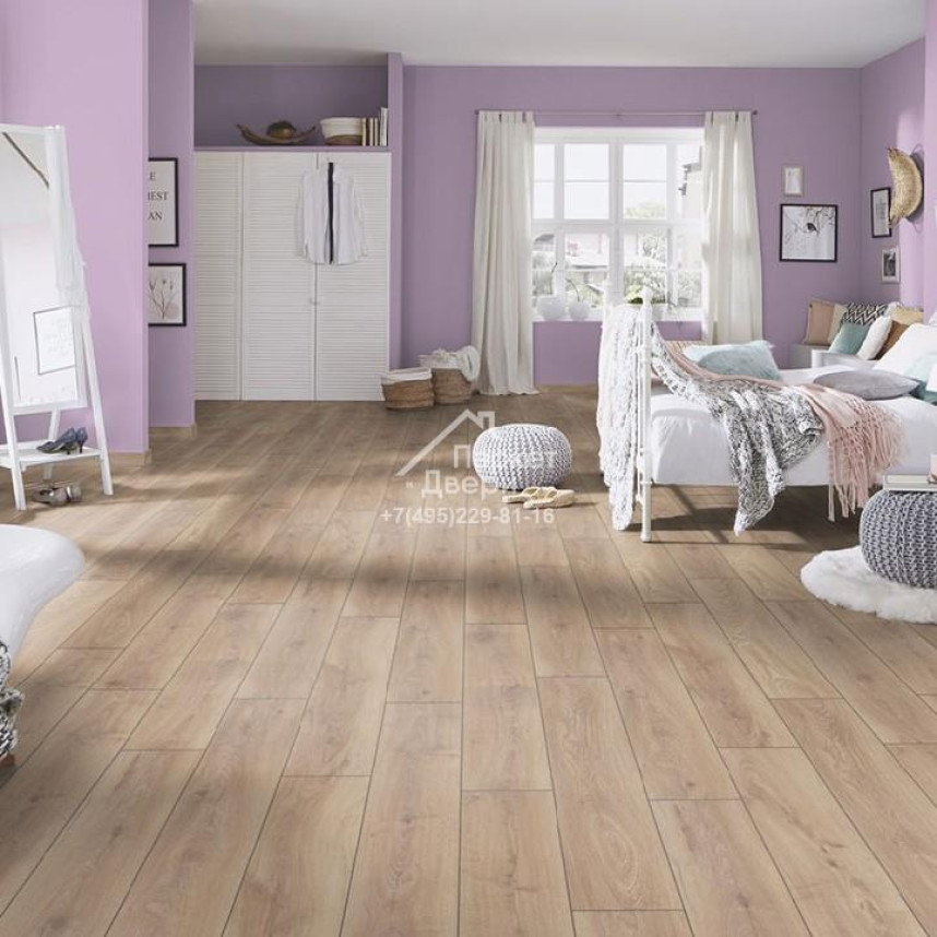 Ламинат Kronospan Atlantic WR 4V 832 Дуб Бискотти K453 1285x192x8-3