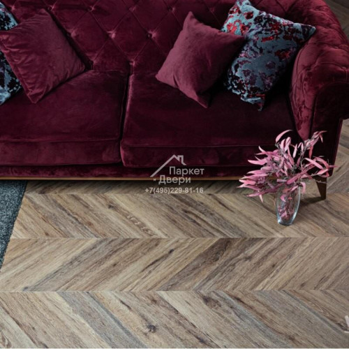 Виниловый пол VINILAM Parquet CHEVRON Лувр 1293х305х8,5 I107516 