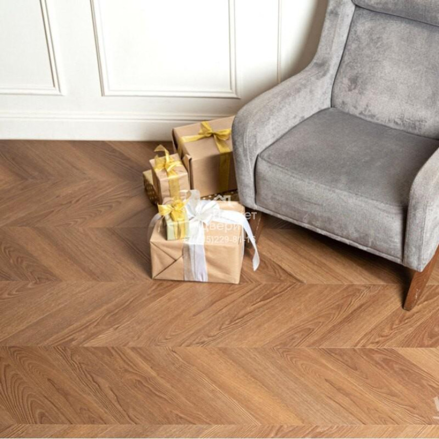 Виниловый пол VINILAM Parquet CHEVRON Плезир 1293х305х8,5 I1651102-1