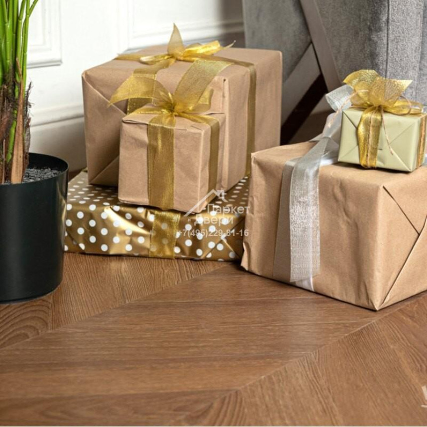 Виниловый пол VINILAM Parquet CHEVRON Плезир 1293х305х8,5 I1651102-2