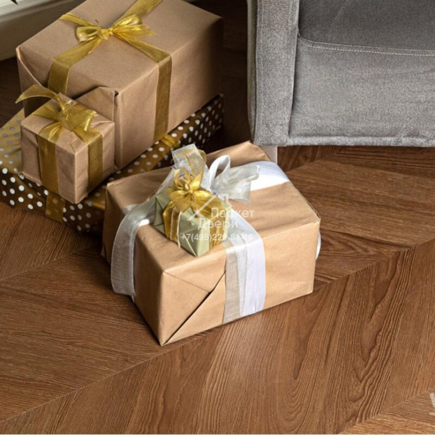 Виниловый пол VINILAM Parquet CHEVRON Плезир 1293х305х8,5 I1651102-3