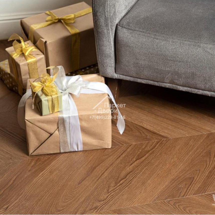 Виниловый пол VINILAM Parquet CHEVRON Плезир 1293х305х8,5 I1651102-4