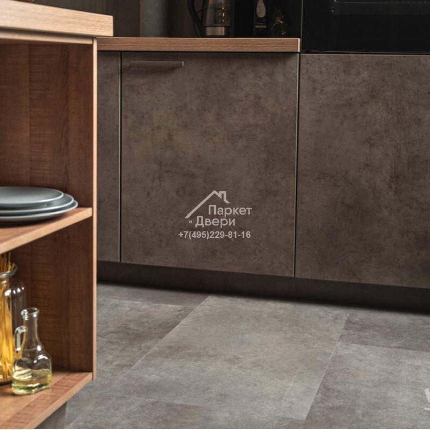 Виниловый пол VINILAM CERAMO VINILAM Stone Цемент Cтальной 71610 940х470х6-4