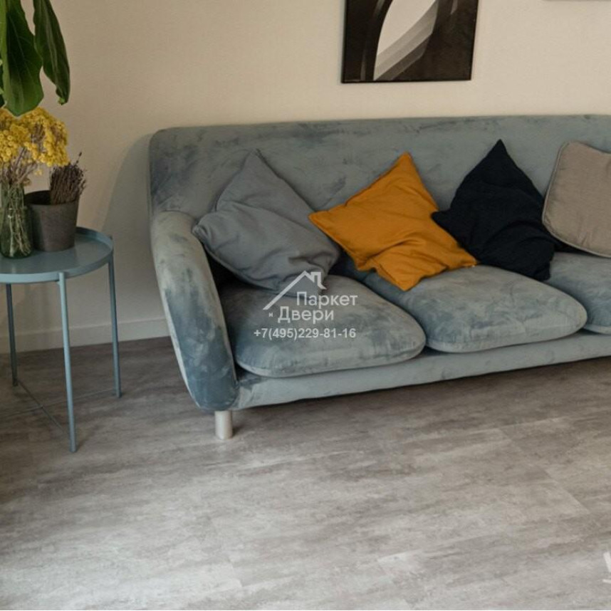 Виниловый пол VINILAM CERAMO VINILAM Stone Цемент Светлый 71614 940х470х6-1