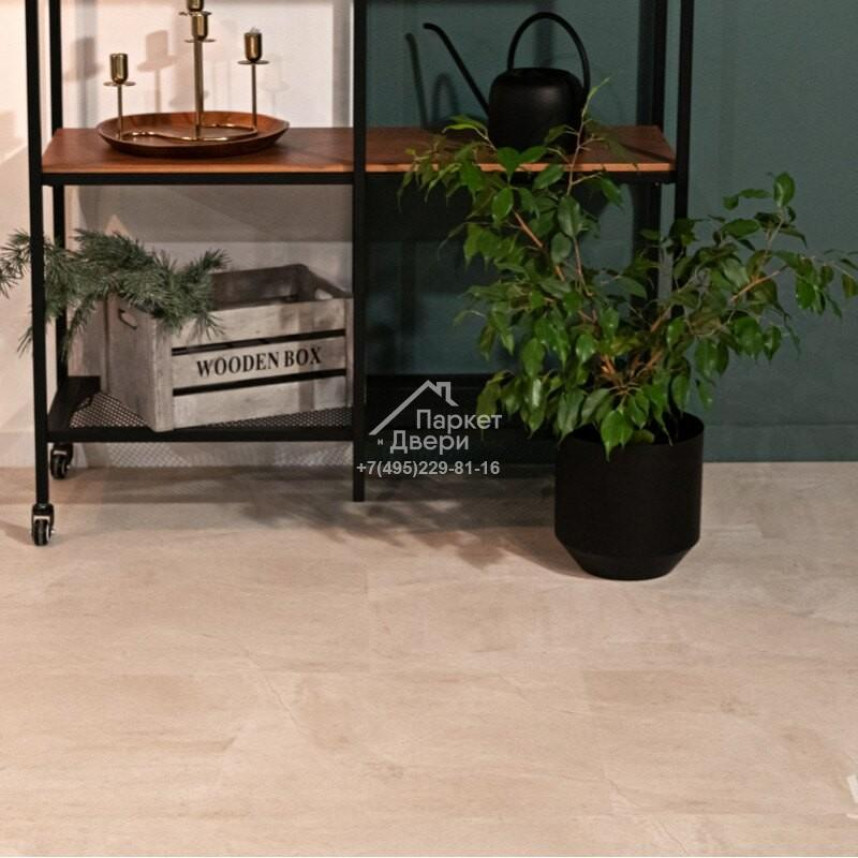 Виниловый пол VINILAM CERAMO VINILAM Stone Бетон Белый  71615 940х470х6-4