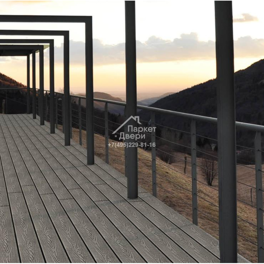 Террасная доска Woodvex Expert Antique Stone Gray 150х25 (3м. и 4м.)-2