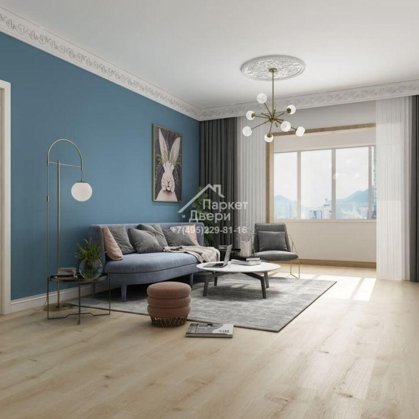 Виниловый пол HOI Flooring Pekin Лотос 60108PK 1220х180х5-1