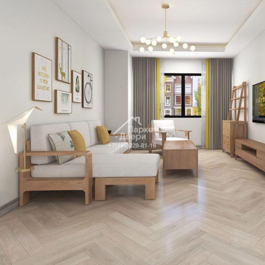 Виниловый пол HOI Flooring Shanghai Фарфор 3033008SH 610х110х5-2