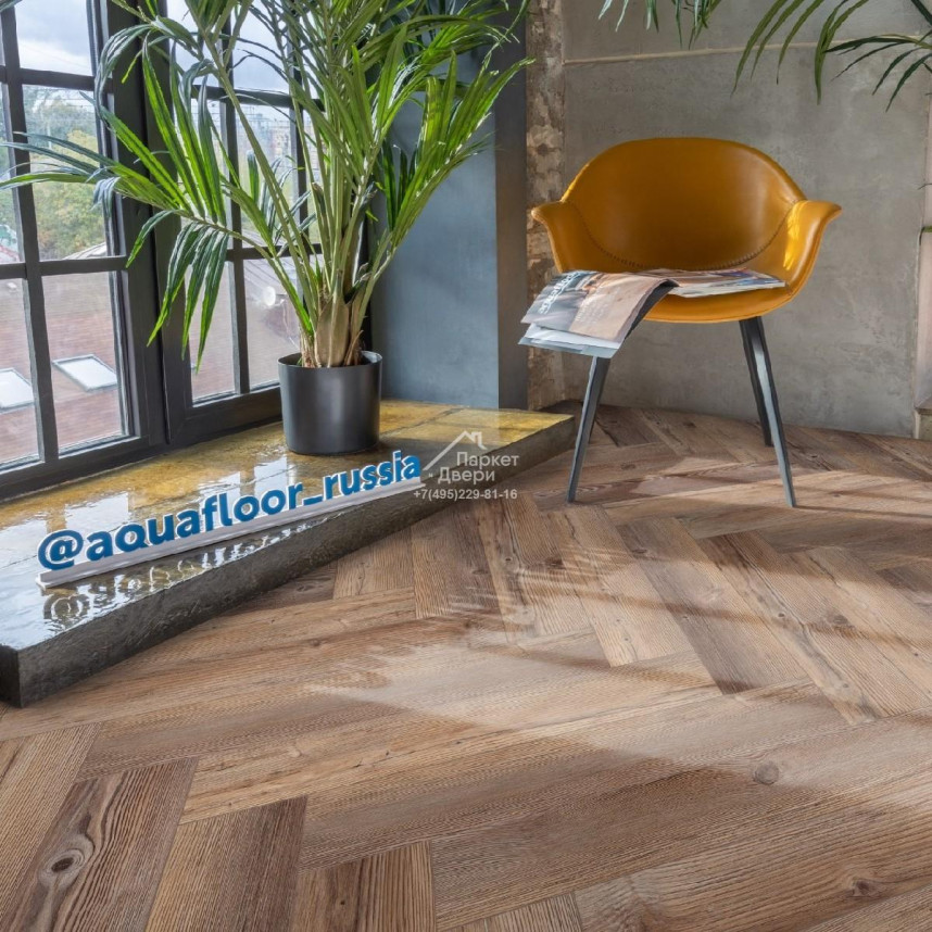 Виниловый пол Aquafloor Parquet Glue AF2517PG 610x122x2,5-2