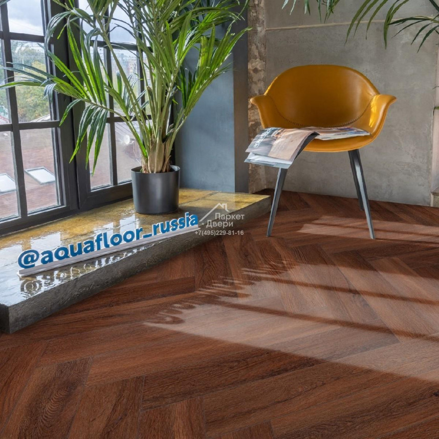 Виниловый пол Aquafloor Parquet Glue AF2519PG 610x122x2,5-2