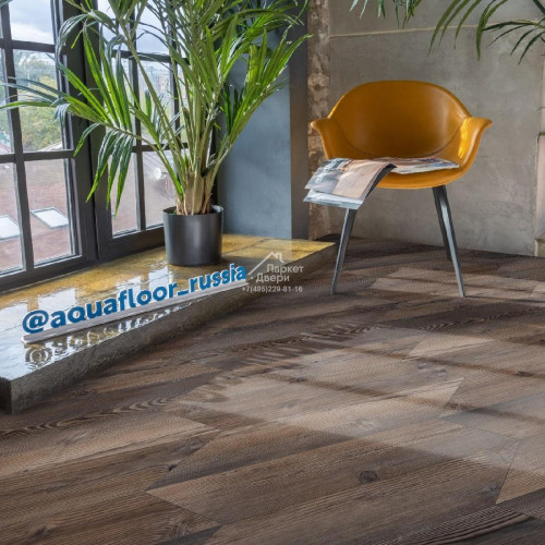 Виниловый пол Aquafloor Parquet Chevron Glue AF2557PGCh 553,7x130,5x2,5