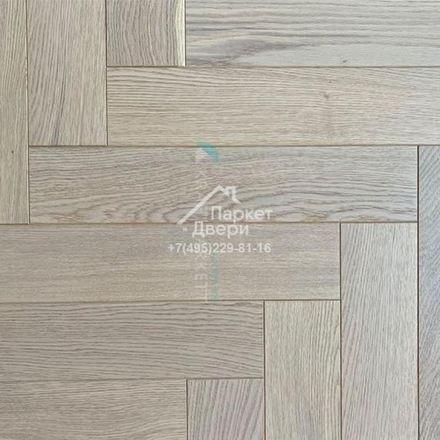 Инженерная доска Kraft Parkett Medium Английская елка Дуб Натур Арт.901 500/600/700х100/120х15мм-1